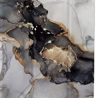 Coque iPad imitation marbre veiné gris