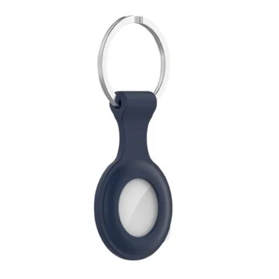 Porte clé pour AirTag bleu cobalt avec mousqueton