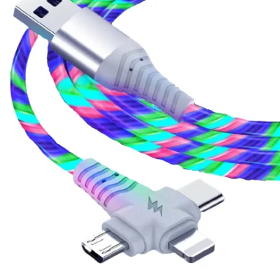 Câble LED 3 en 1 multicolore