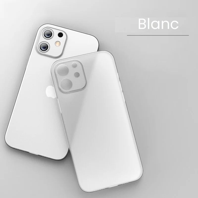 Coque iPhone mate ultra mince de couleur blanche