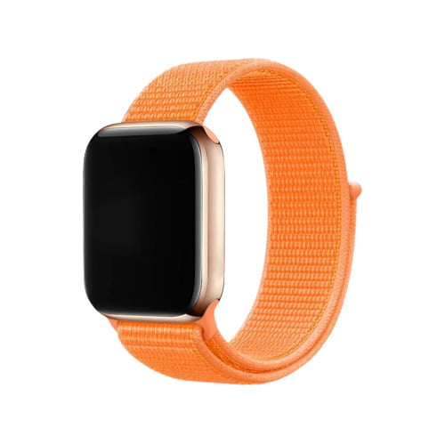 Bracelet Sport tresse ORANGE pour montre Apple Watch
