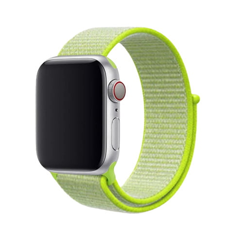 Bracelet Sport tresse VERT CITRON pour montre Apple Watch