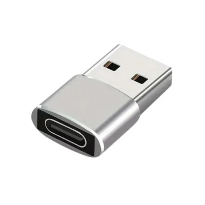 Adaptateur USB-C vers USB-A couleur argent
