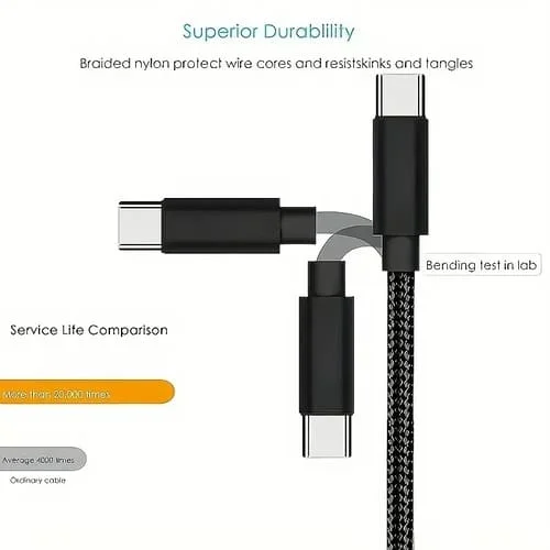 Câble tressé renforcé USB / USB-C – Image 4