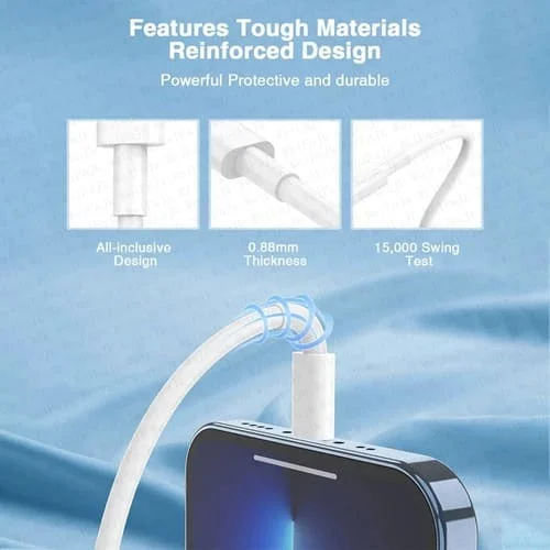 Câble de charge rapide USB 30 W vers Lightning – Image 4