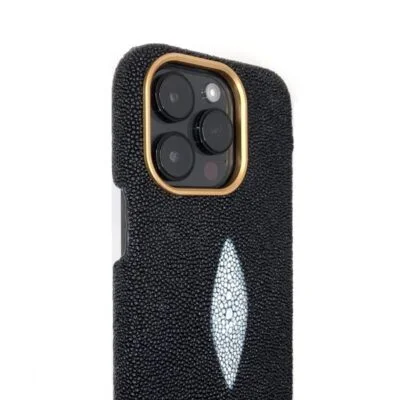 Coque Luxe IPhone – Tissu Simili Cuir Motif Cerf – Protection Intégrale – Modèles 11 à 16 Pro Max