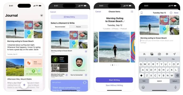 Apple Journal : une App pour enregistrer tous ses souvenirs