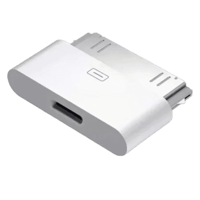 Adaptateur USB-C vers 30 broches Apple compatible recharge et synchronisation pour anciens iPhone iPad et iPod
